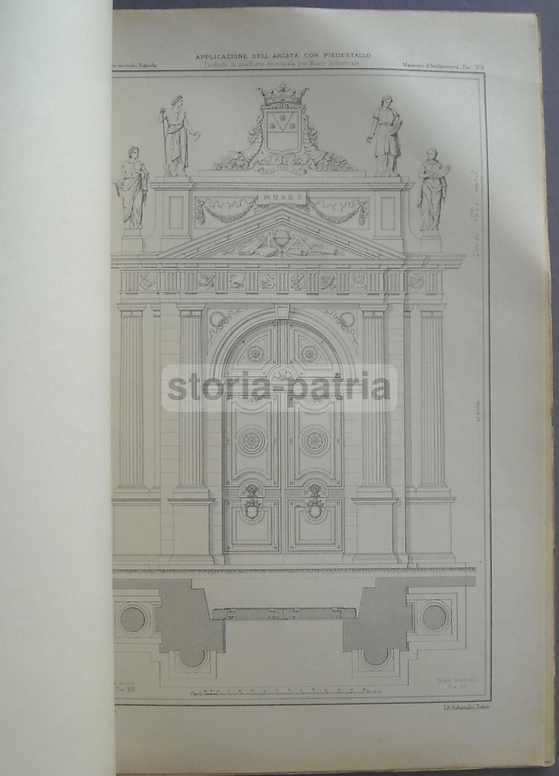 I Cinque Ordini Del Vignola Ossia Manuale Di Disegno Architettonico (1925)