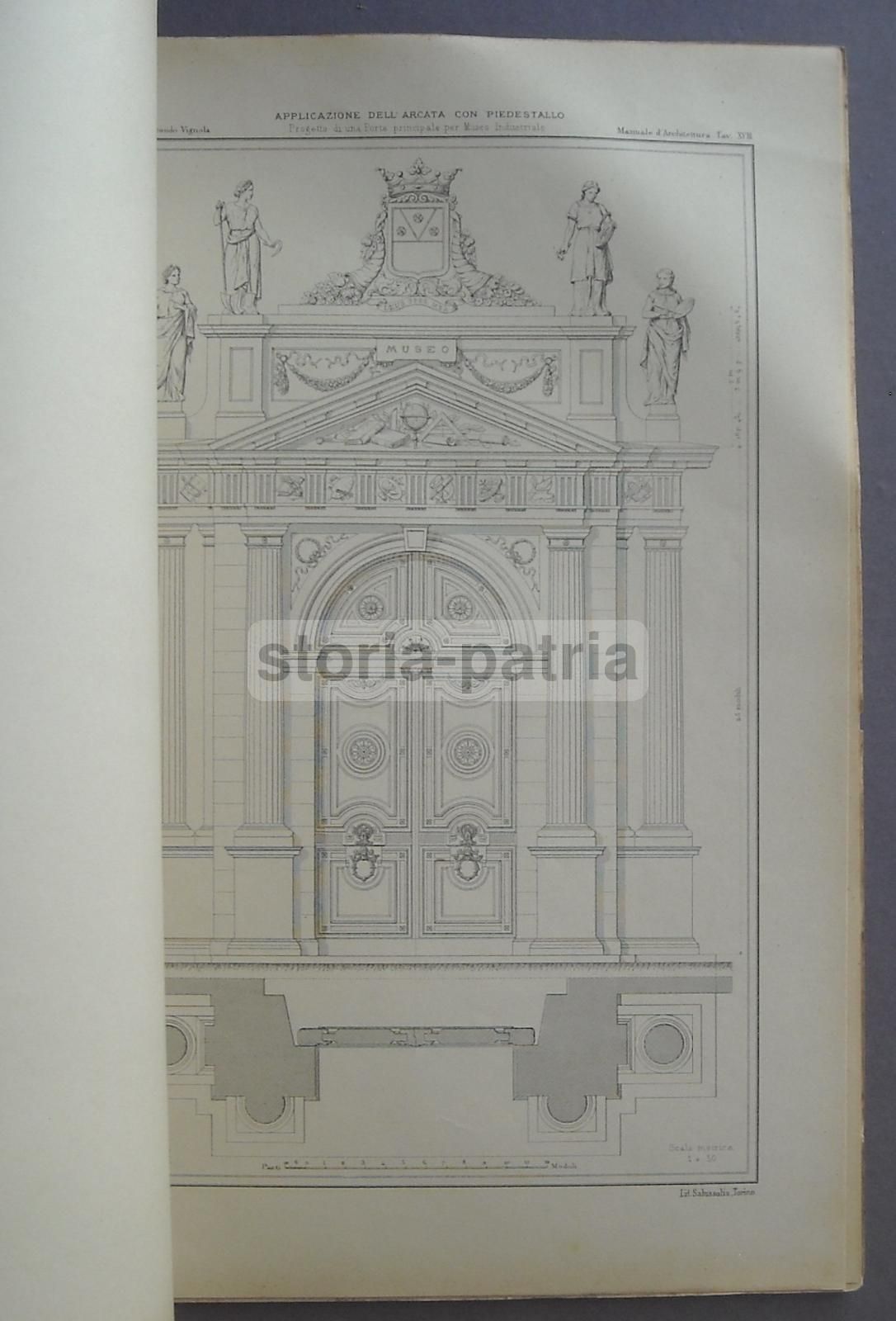 I Cinque Ordini Del Vignola Ossia Manuale Di Disegno Architettonico (1925)