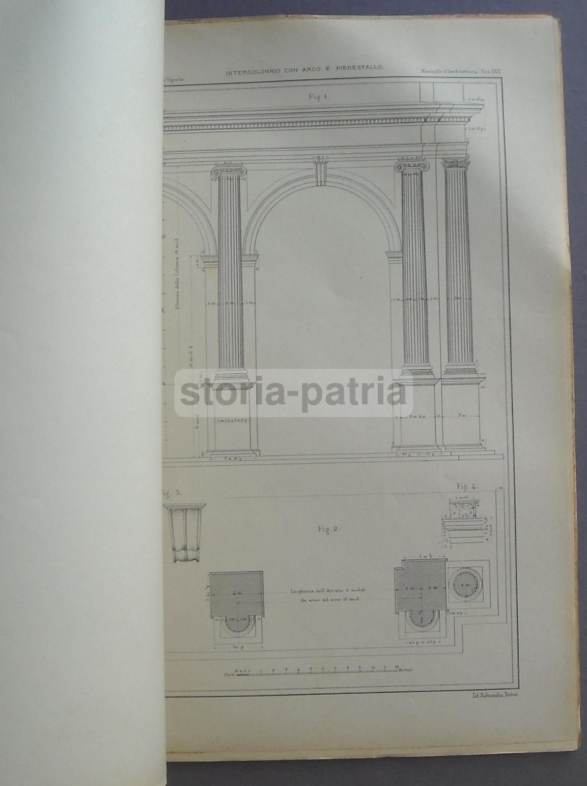 I Cinque Ordini Del Vignola Ossia Manuale Di Disegno Architettonico (1925)