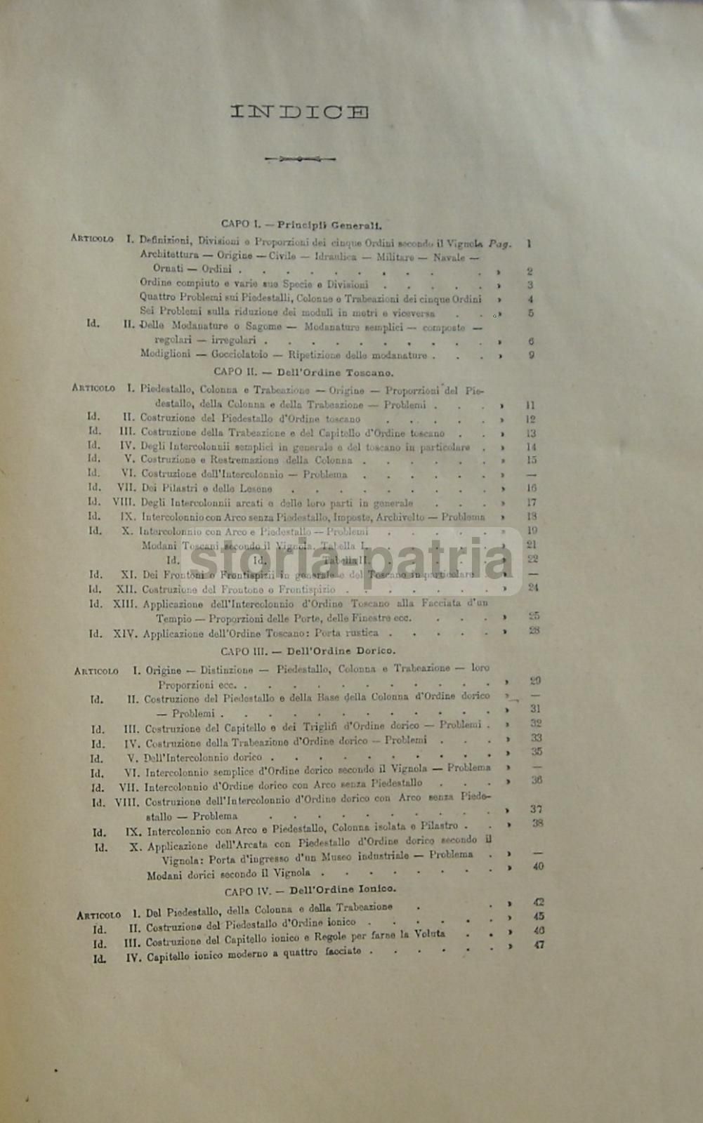 I Cinque Ordini Del Vignola Ossia Manuale Di Disegno Architettonico (1925)