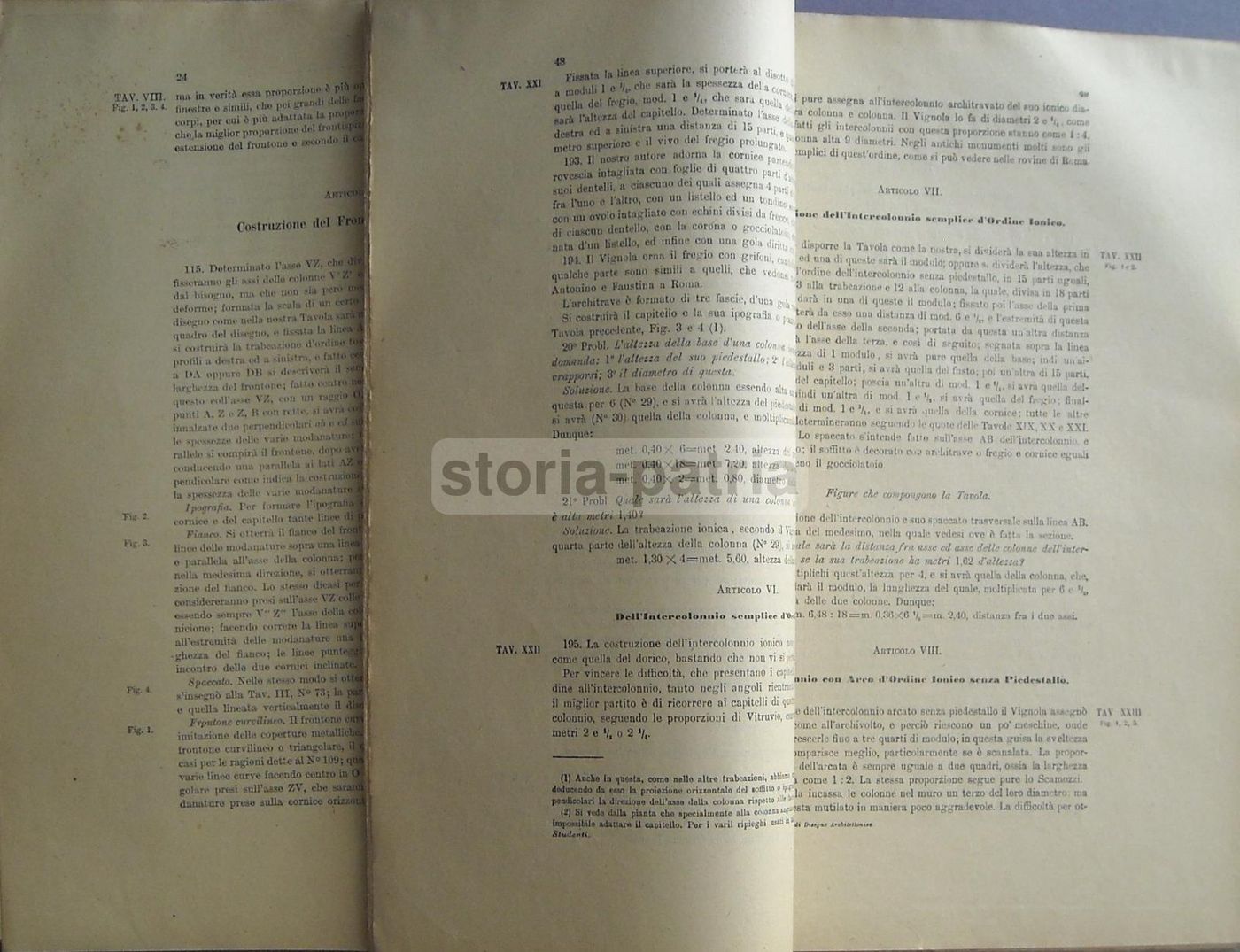 I Cinque Ordini Del Vignola Ossia Manuale Di Disegno Architettonico (1925)