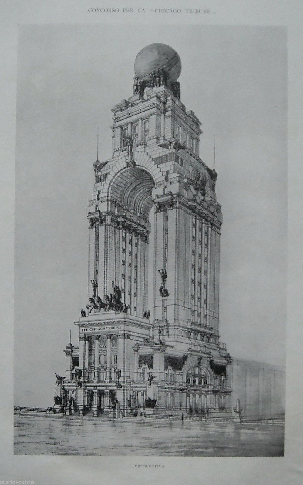 Progetto Chicago Tribune Dell'Architetto Saverio Dioguardi, Anni '20