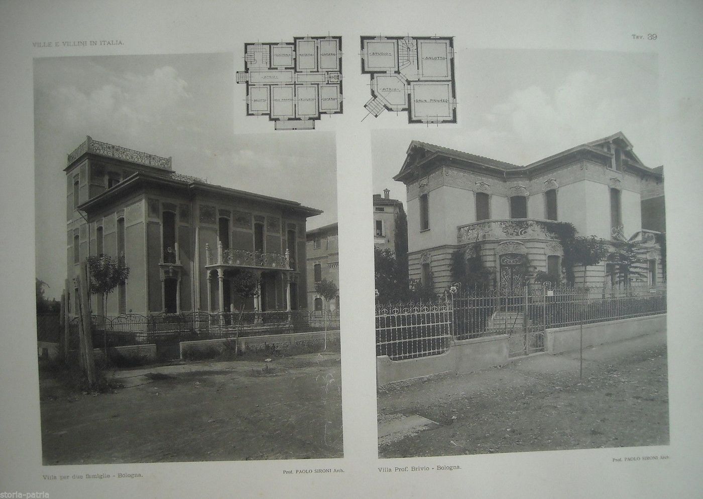 Villa Brivio E Villa Bifamiliare A Bologna, Architettura Di Paolo Sironi