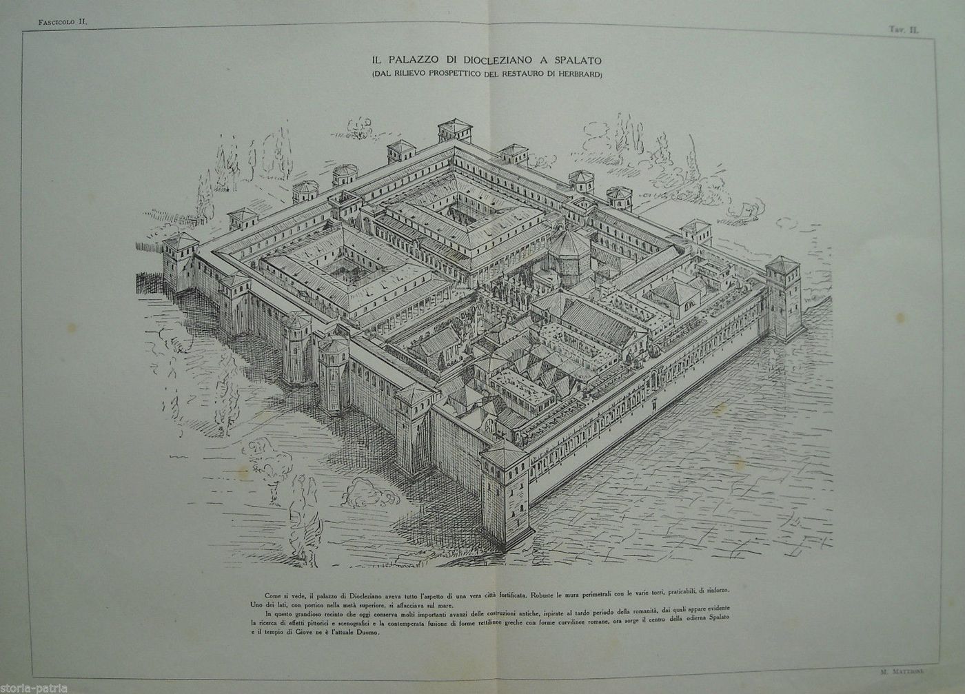 Palazzo Di Diocleziano A Spalato: 6 Stampe Architettoniche