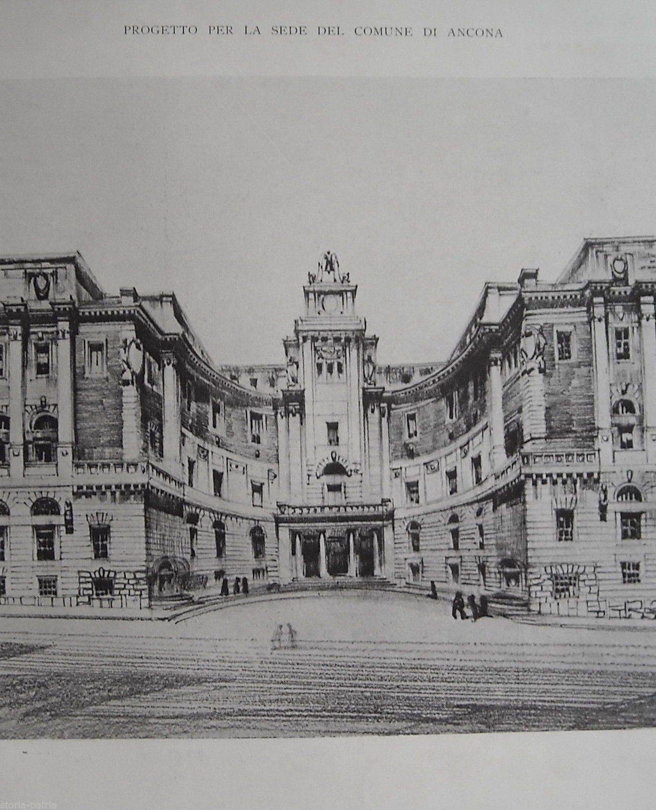 Progetto Per Il Palazzo Comunale Di Ancona Dell'Architetto Vincenzo Fasolo (anni '20)