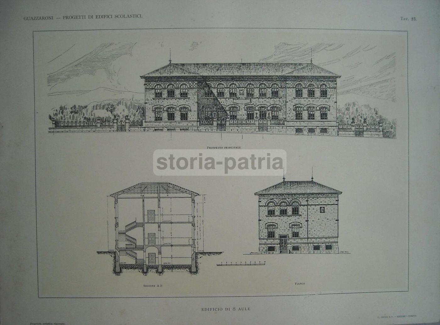 Progetti Di Edifici Scolastici: 60 Tavole, Angelo Guazzaroni, Torino, Circa 1920