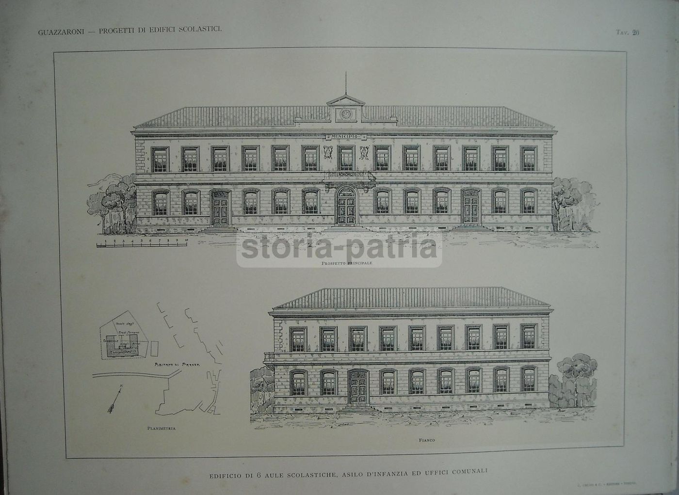 Progetti Di Edifici Scolastici: 60 Tavole, Angelo Guazzaroni, Torino, Circa 1920