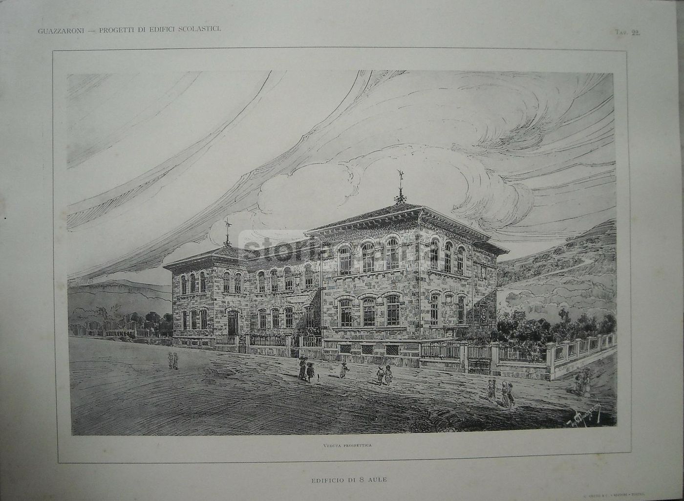 Progetti Di Edifici Scolastici: 60 Tavole, Angelo Guazzaroni, Torino, Circa 1920