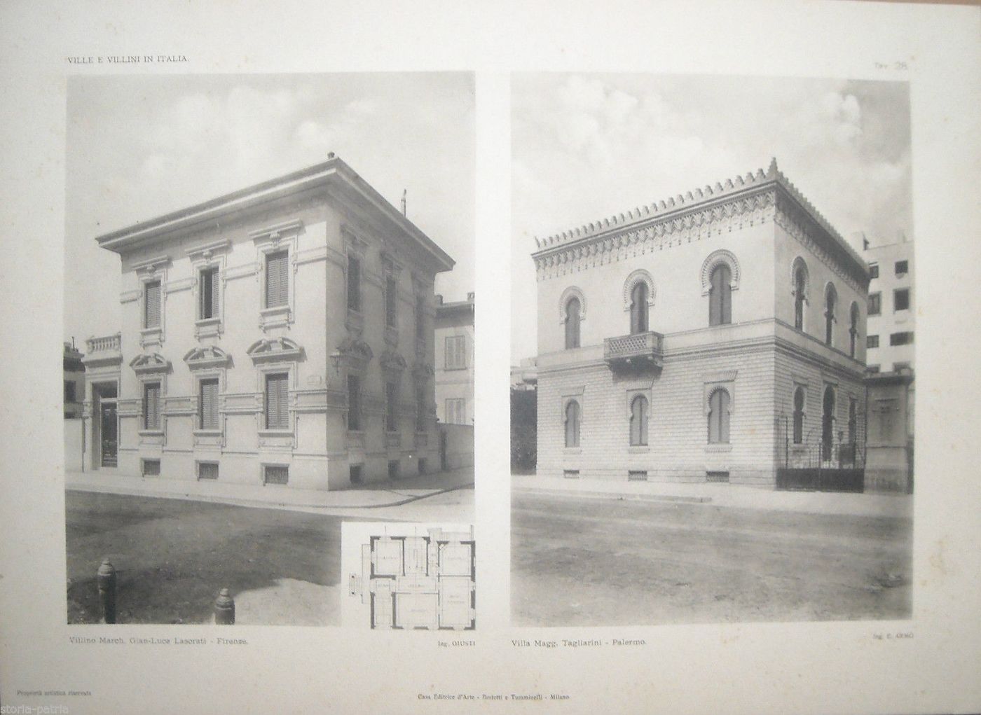 Ville A Firenze E Palermo: Lascrati E Tagliarini, Architettura Anni '20