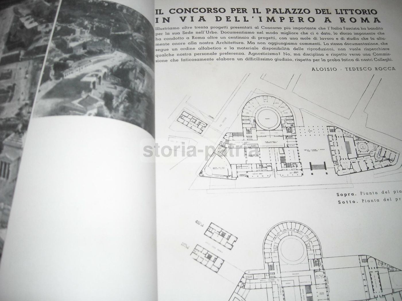 L'Architettura Italiana 1934: Concorso Palazzo Del Littorio, Roma
