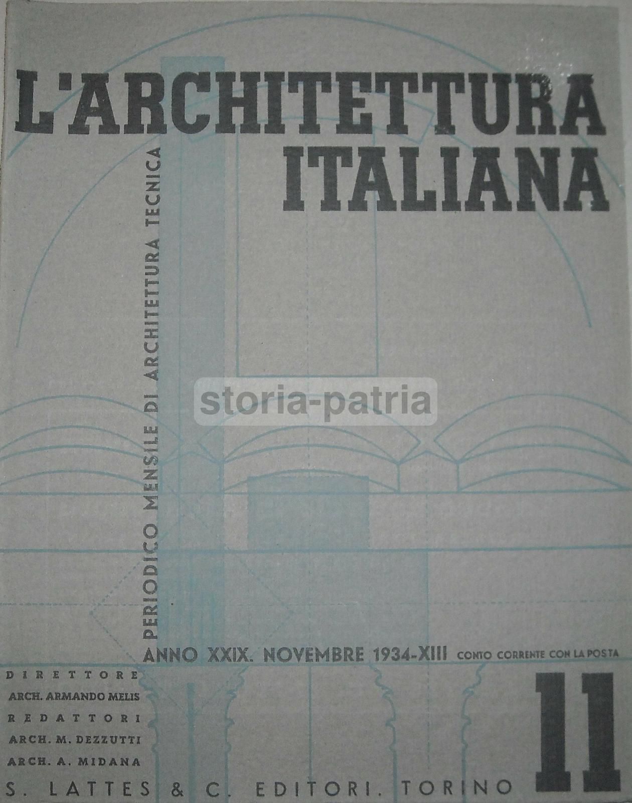 L'Architettura Italiana 1934: Concorso Palazzo Del Littorio, Roma