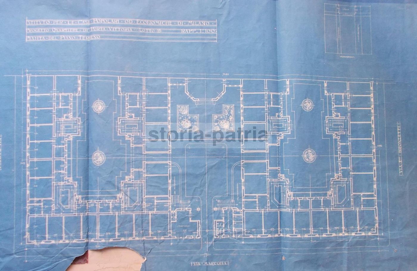 Progetto Quartiere Porta Vittoria Milano Istituto Case Popolari