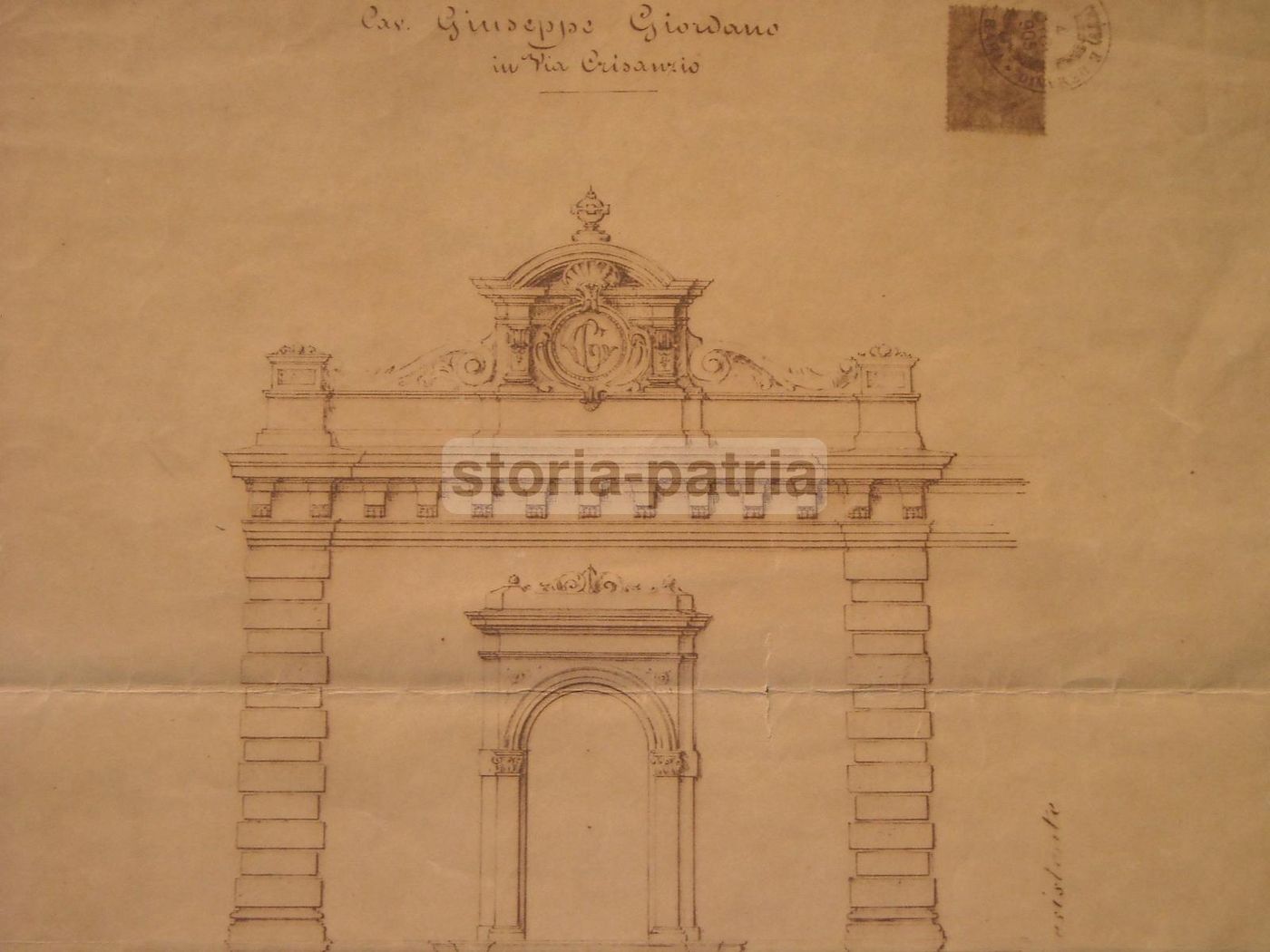 Progetto Palazzo Giordano Via Crisanzio Bari Inizio 1900