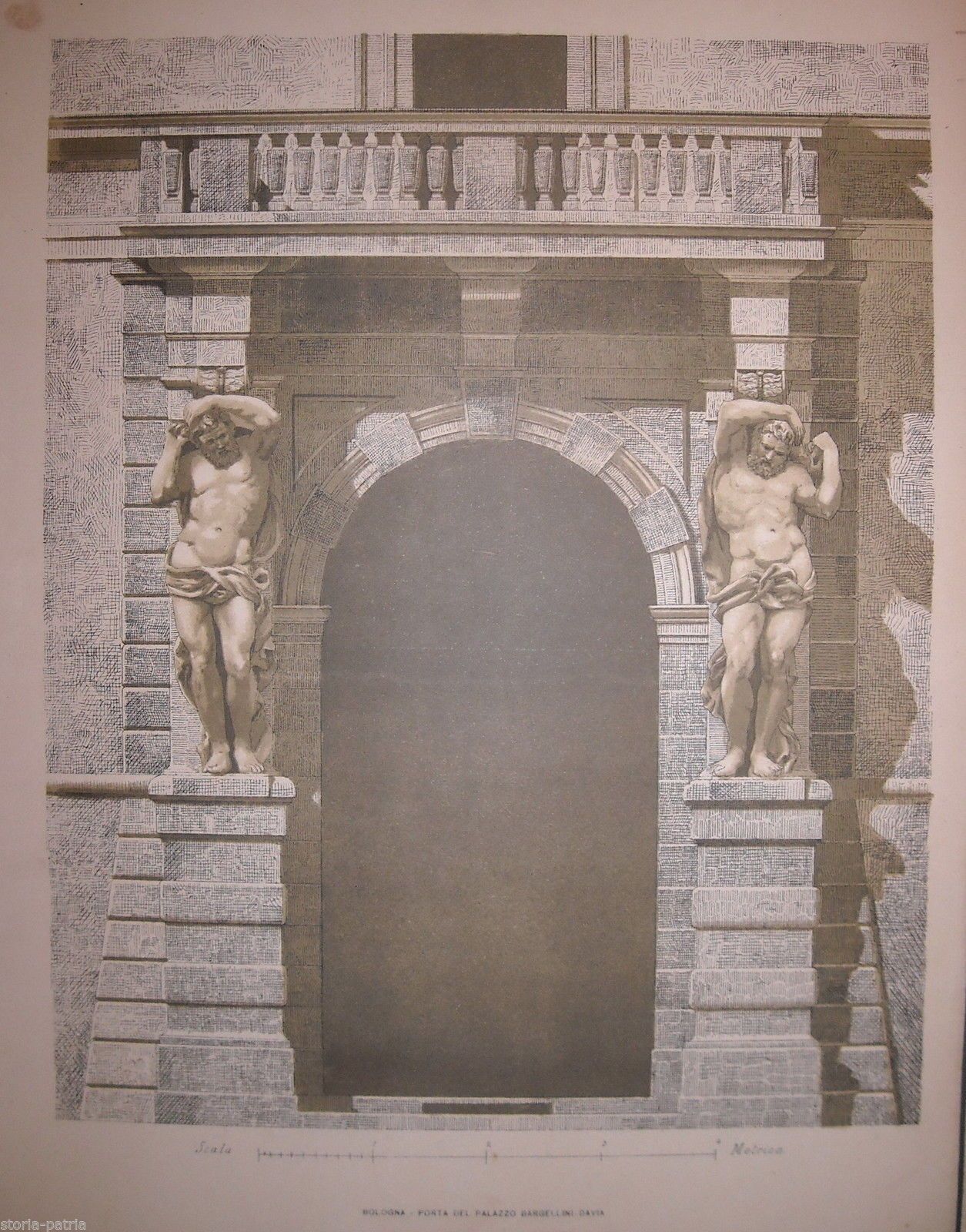 Porta Del Palazzo Bargellini Davia, Bologna: Stampe d'Architettura, 1920