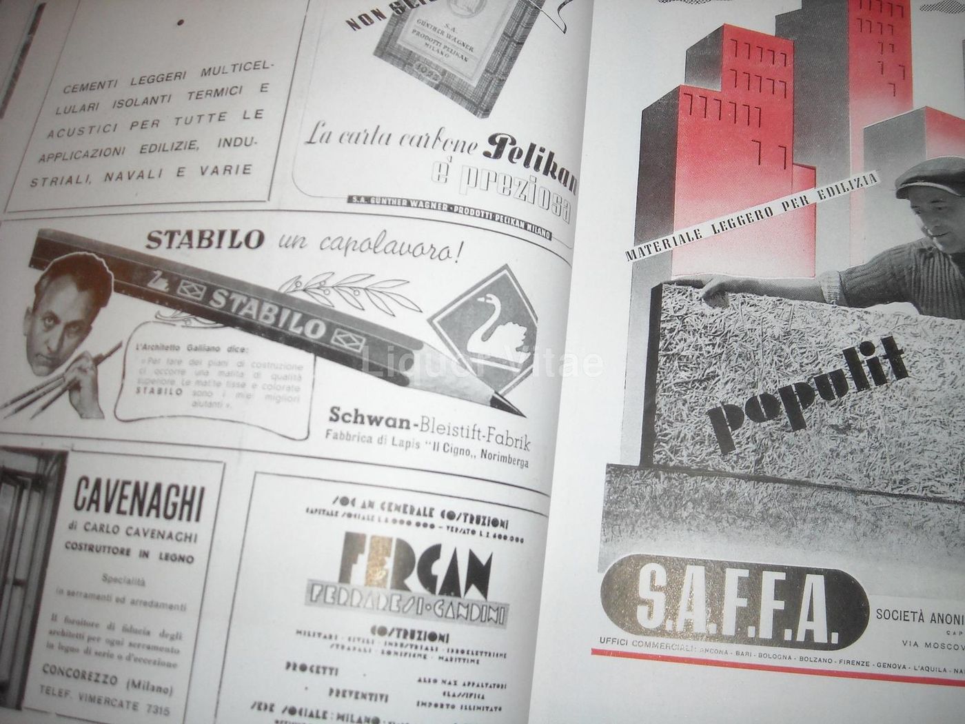 Architettura, Ottobre 1942: Monografia E.G. Asplund E Ivar Tengbom