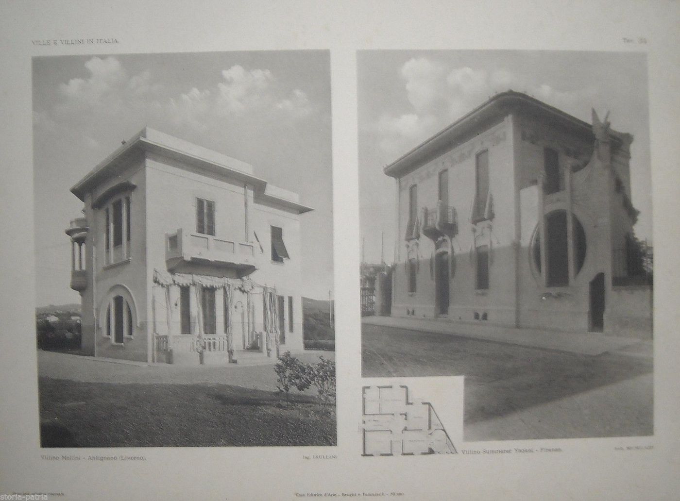 Ville Liberty Mellini E Summerer Yachei, Antignano E Firenze, 1920