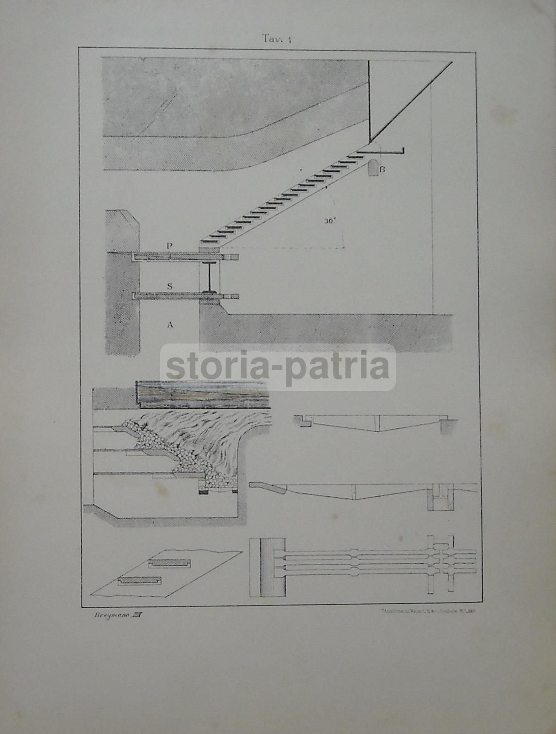 Breymann: Trattato Generale Di Costruzioni Civili, Vol. IV (Atlante), Vallardi 1931