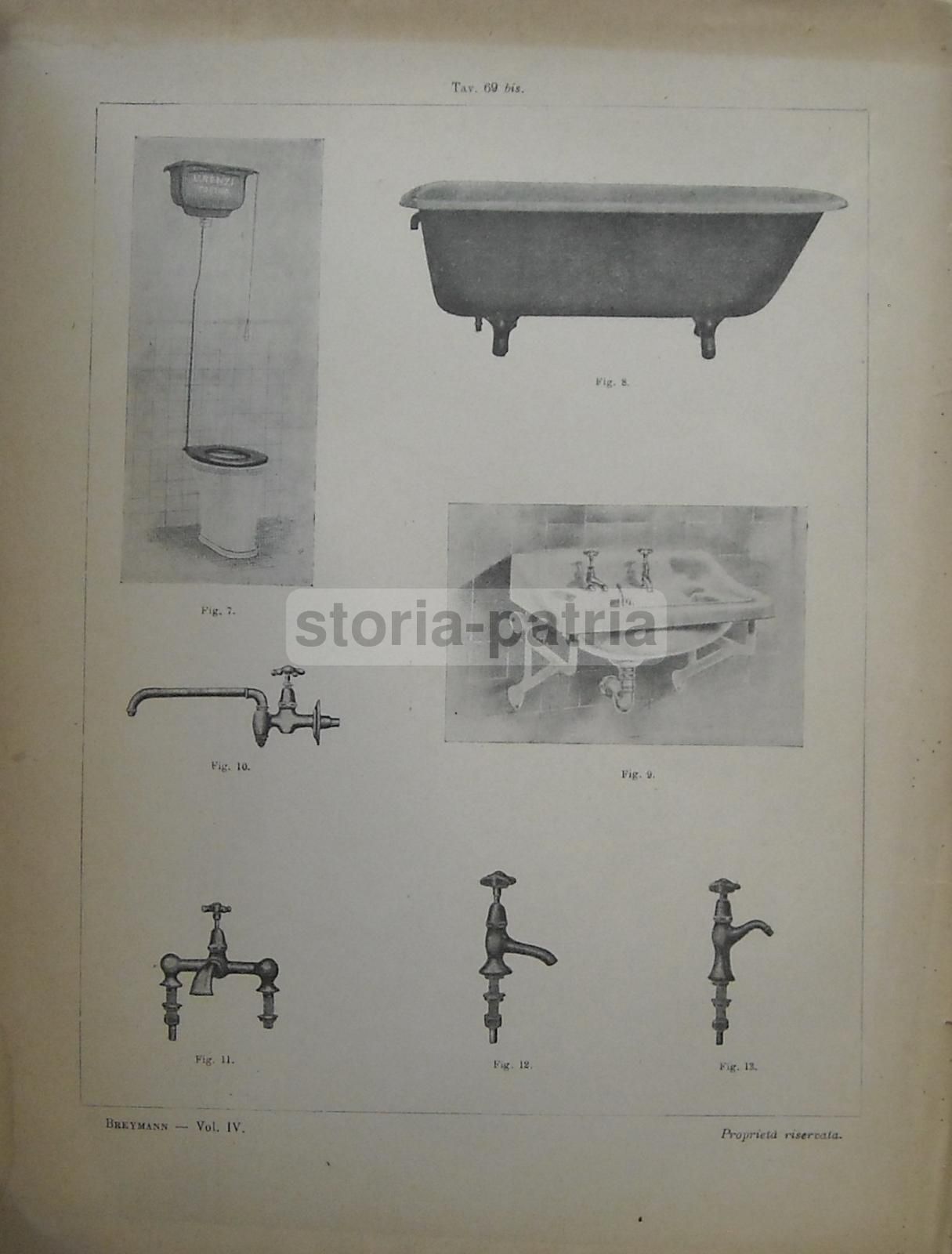 Breymann: Trattato Generale Di Costruzioni Civili, Vol. IV (Atlante), Vallardi 1931