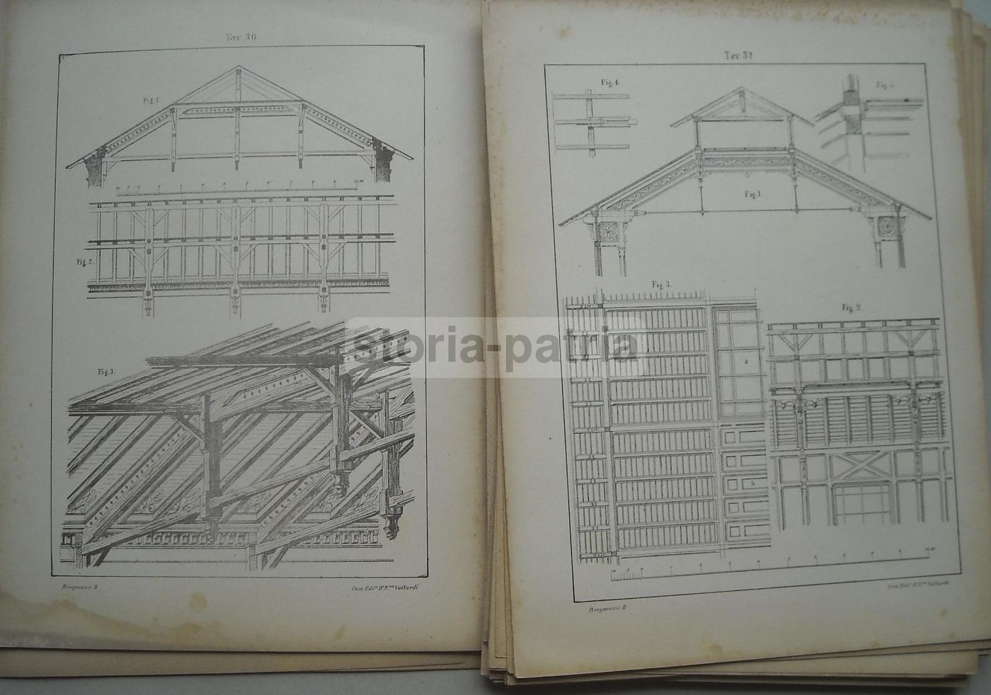 Atlante Costruzioni In Legno Breymann Warth 1927 Tavole Originali