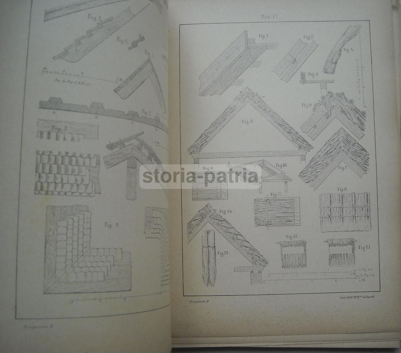 Atlante Costruzioni In Legno Breymann Warth 1927 Tavole Originali