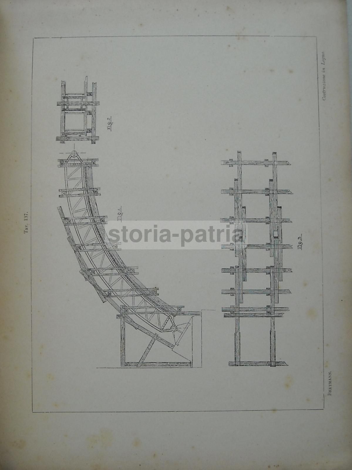 Atlante Costruzioni In Legno Breymann Warth 1927 Tavole Originali
