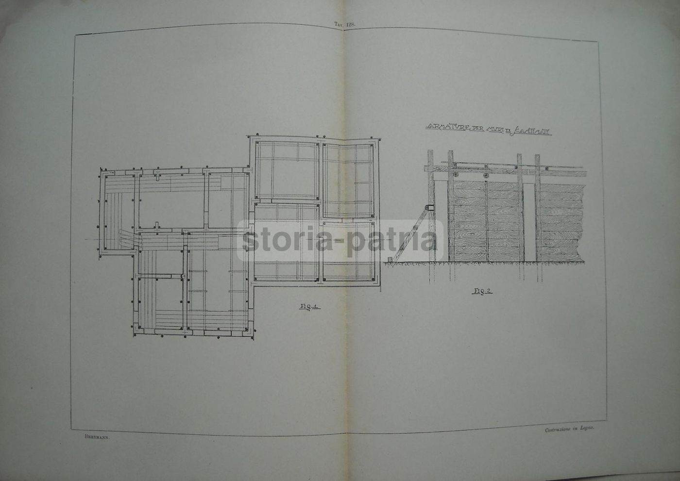 Atlante Costruzioni In Legno Breymann Warth 1927 Tavole Originali