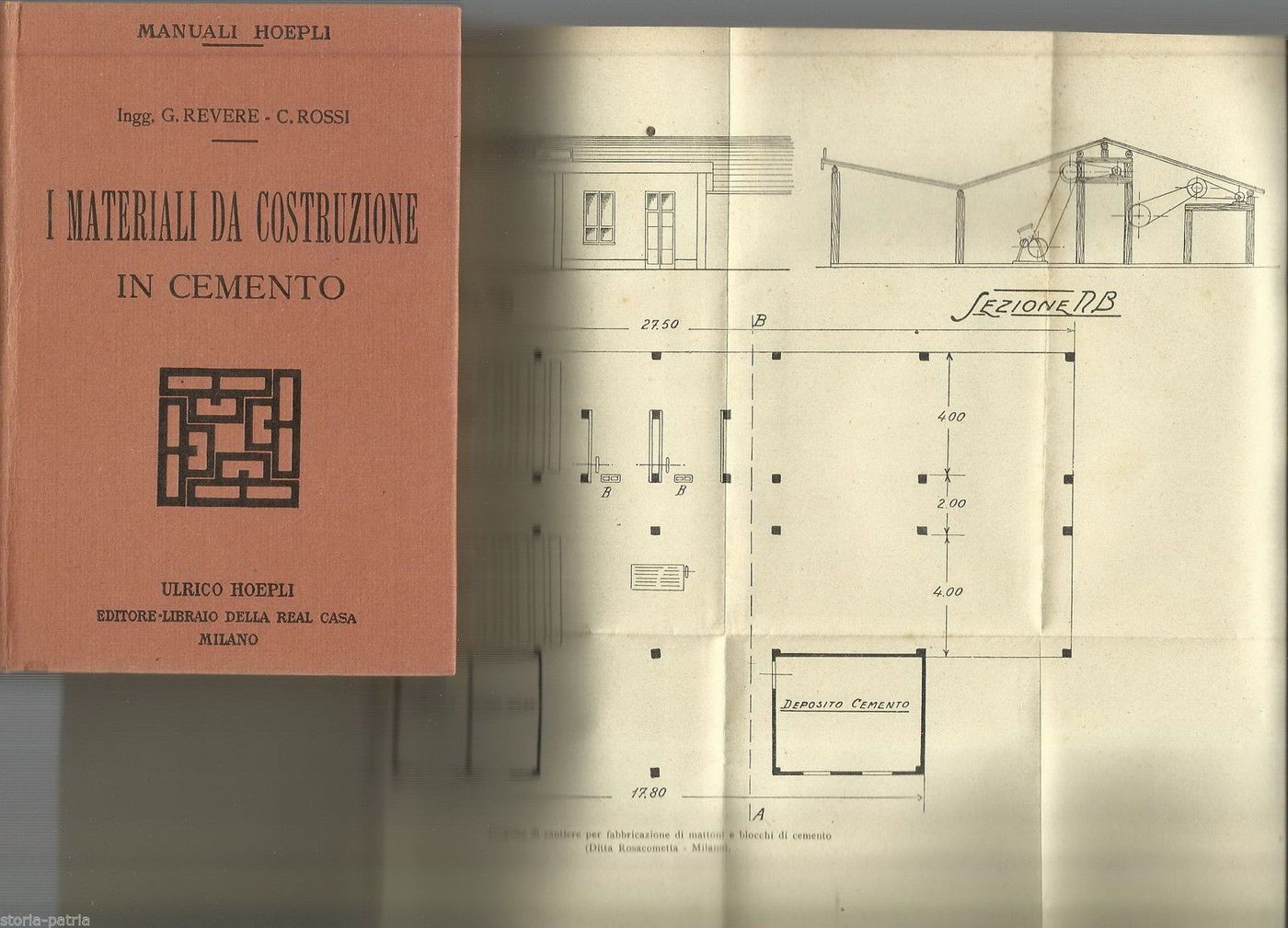 Materiali Da Costruzione In Cemento Hoepli 1925 Revere Rossi