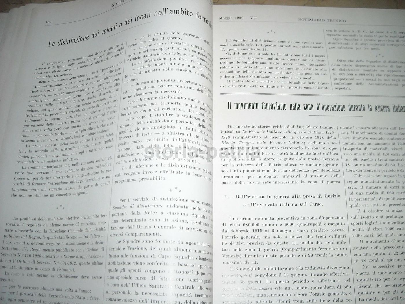 Notiziario Tecnico Ferrovie 1929 Ingegneria Ferroviaria Italiana