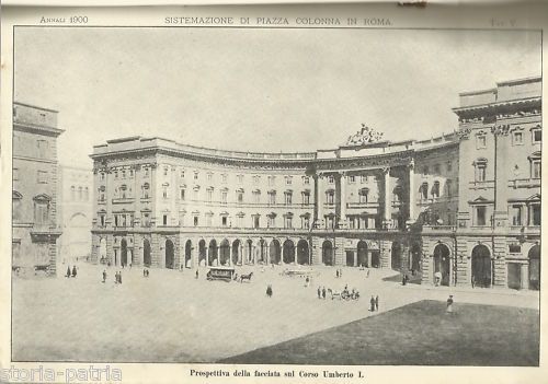 Annali Della Società Degli Ingegneri E Degli Architetti Italiani, Roma 1900   Ferrovie E Piazza Colonna