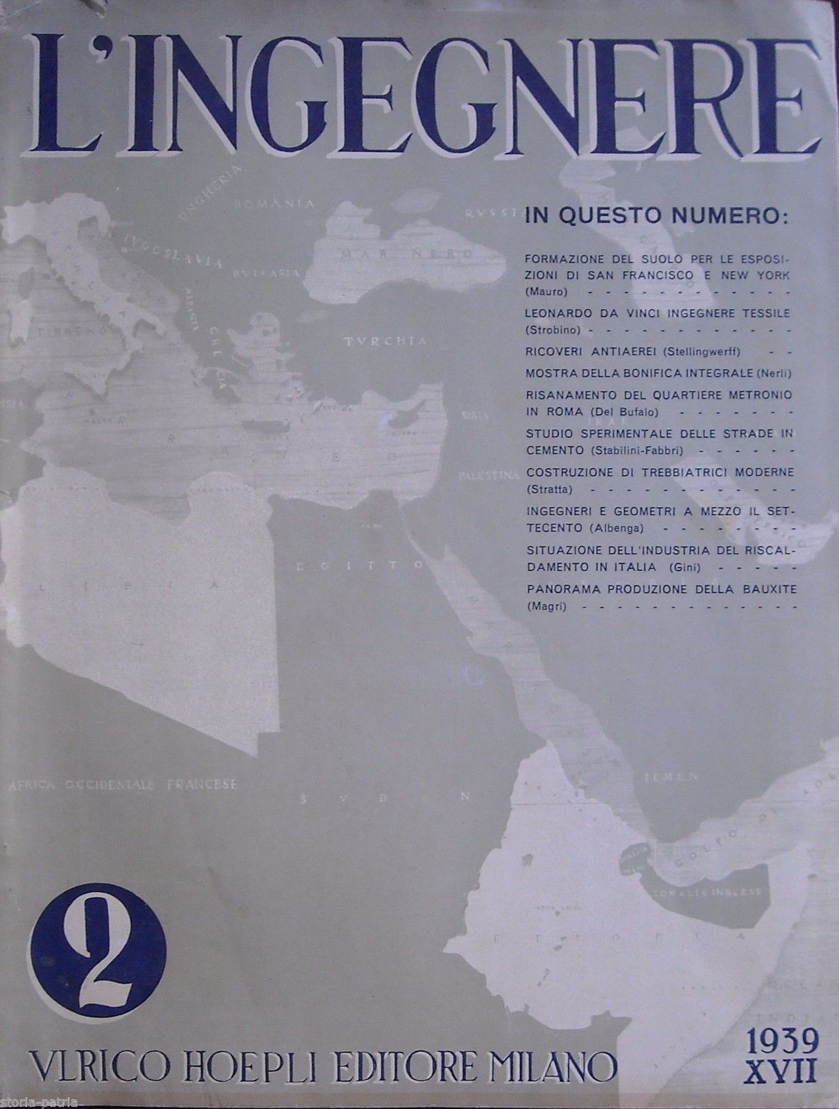 L'Ingegnere Rivista Del Sindacato Nazionale Fascista Ingegneri   Febbraio 1939