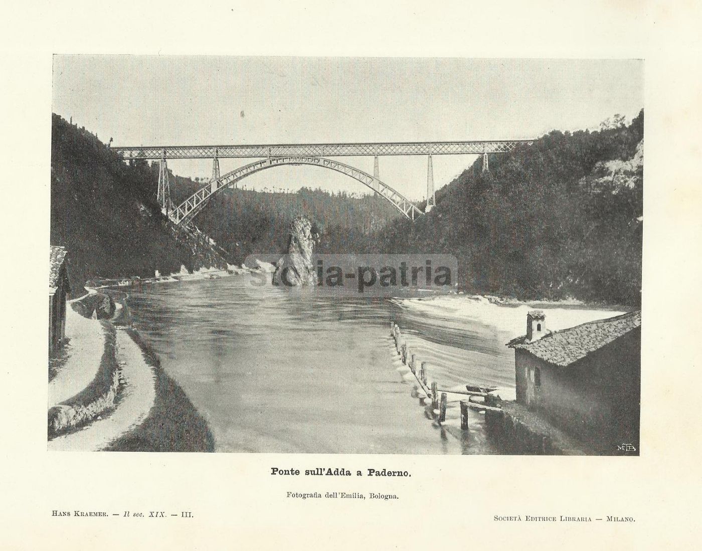 Ponte Sull'Adda A Paderno, Fotografia d'Epoca, Anni '20, Lombardia