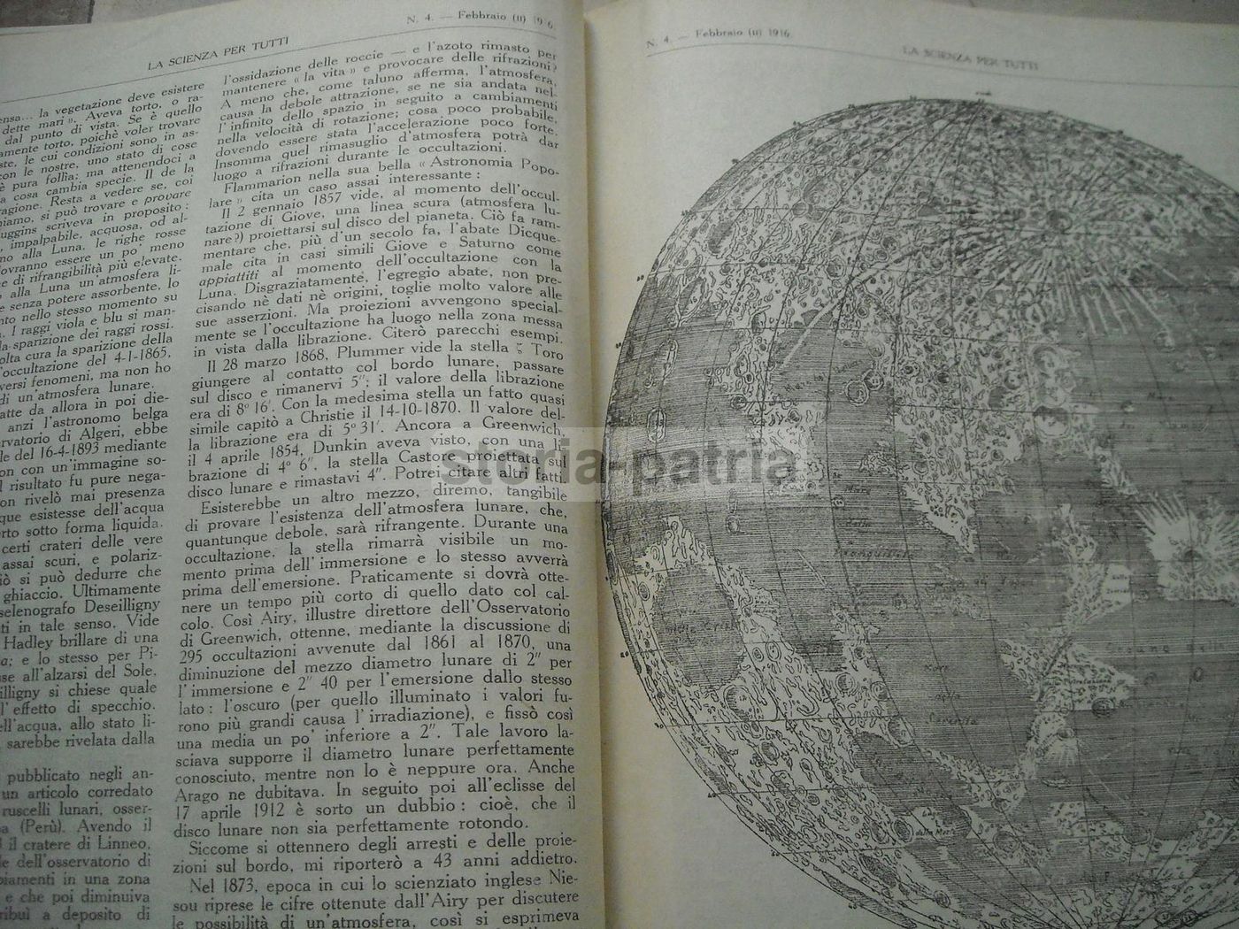 La Scienza Per Tutti 1916: Ponti, New York, Manhattan, Luna E Calabria