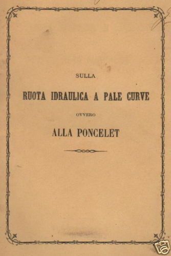 De Vivo: Ruota Idraulica Poncelet (Napoli 1872)