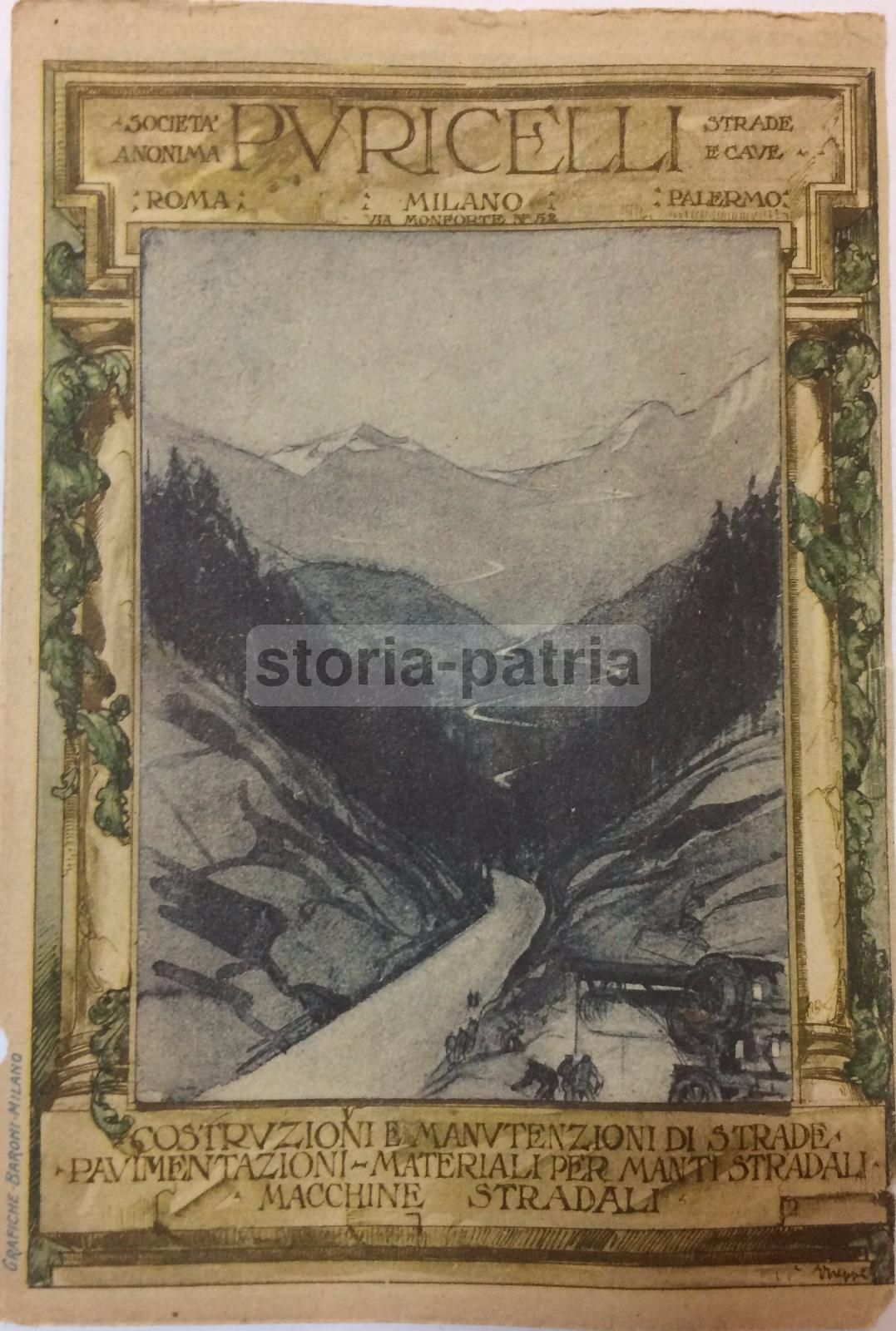 Stampa Pubblicitaria Puricelli E Transatlantica Italiana Genova