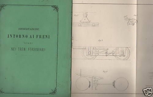 Freni Dei Treni Ferroviari Di Arturo Grossi, Napoli 1872