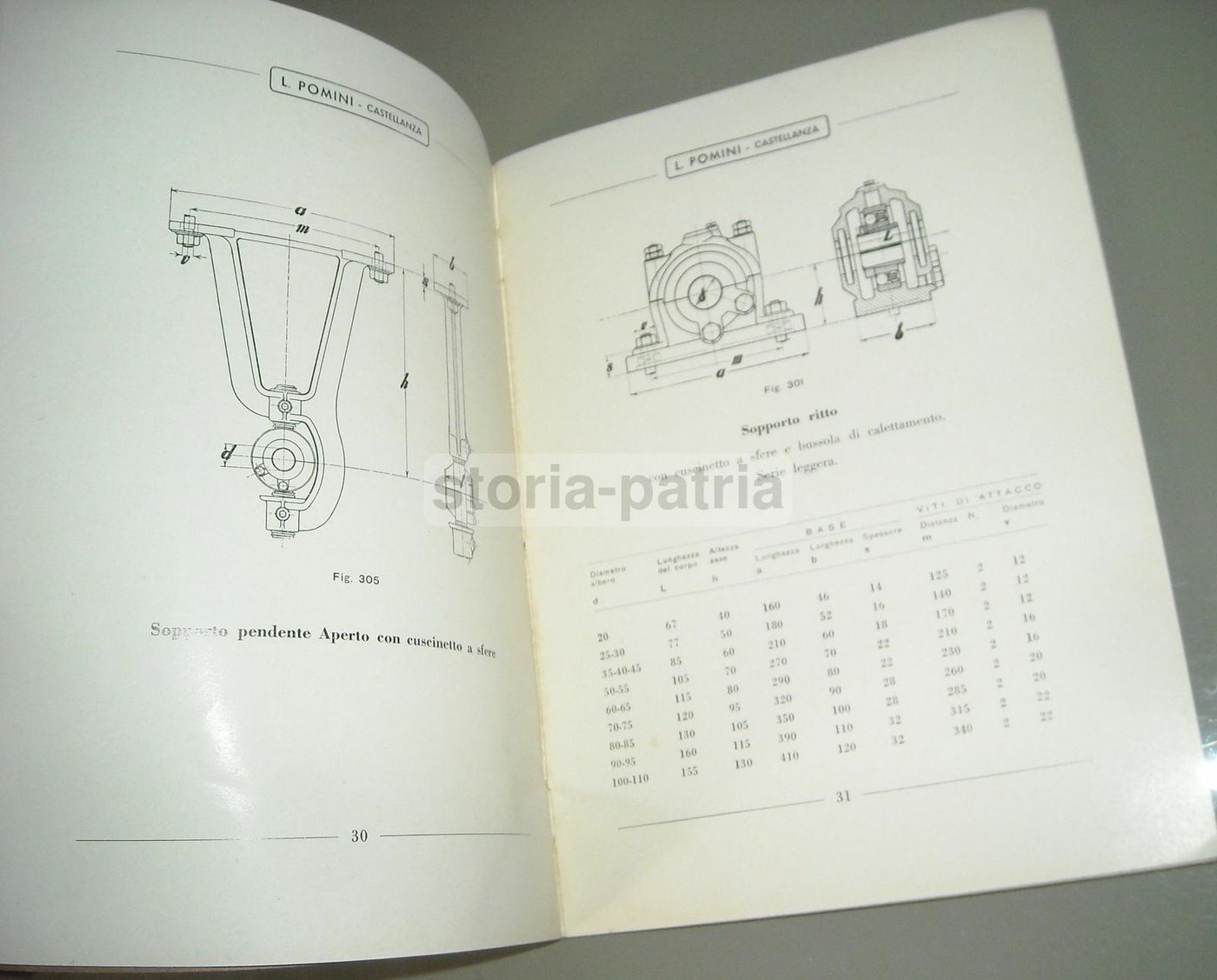 Catalogo Pomini Organi Normali Per La Trasmissione Del Moto TR 151 Castellanza Anni '50