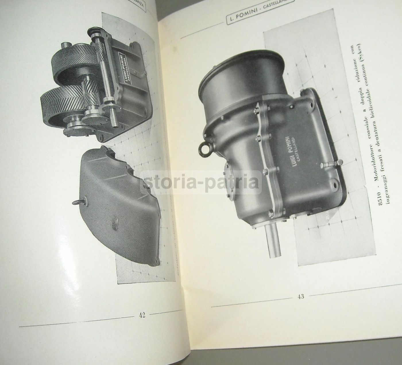 Catalogo Pomini Organi Normali Per La Trasmissione Del Moto TR 151 Castellanza Anni '50