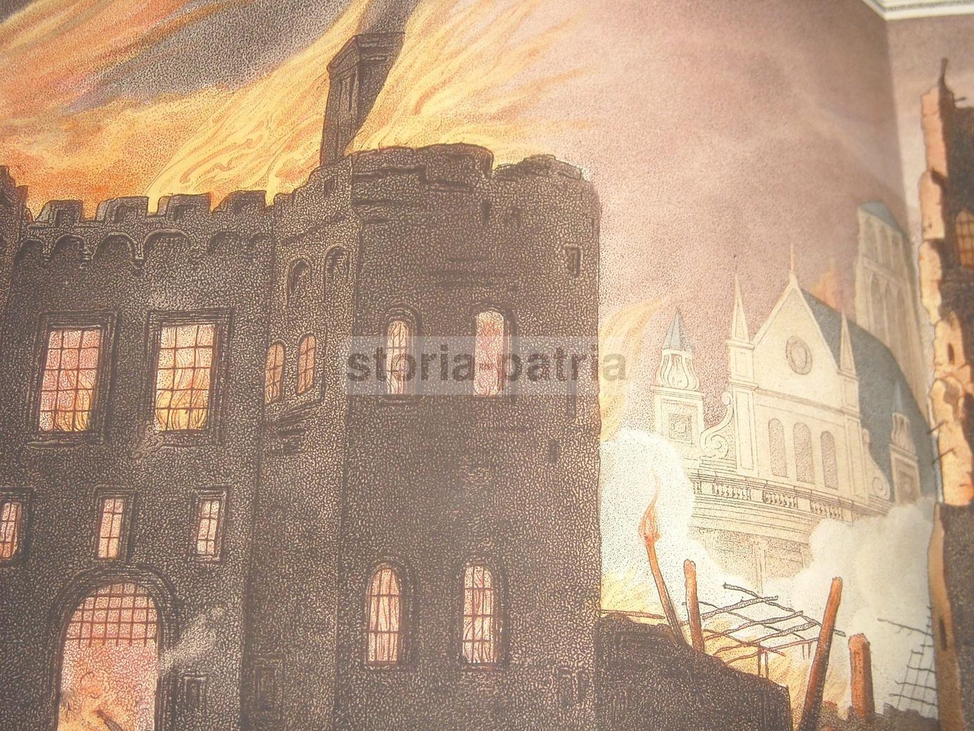 Incisione Del Grande Incendio Di Londra Del 1666, W. Birch, 1792