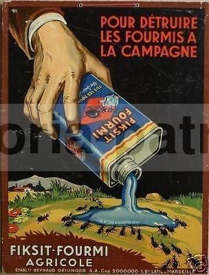Stampa Pubblicitaria Fiksit Fourmi Insetticida Formiche Anni '30