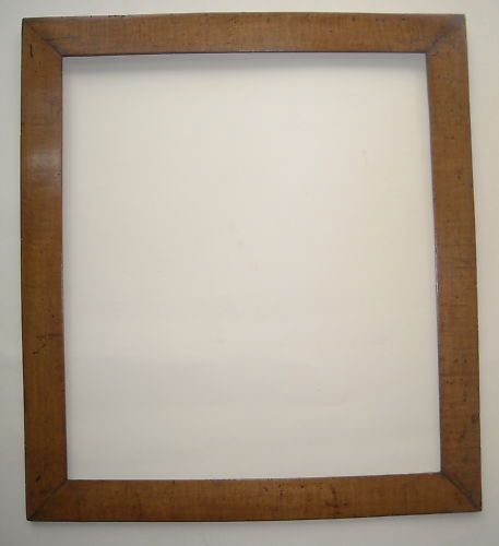 Antica Cornice In Legno Naturale, Metà XIX Secolo, 56x50 Cm