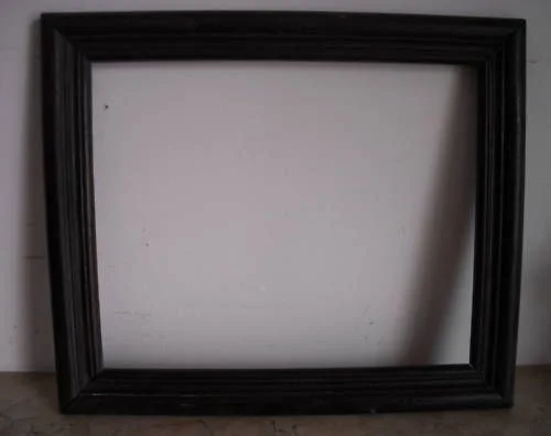 Antica Cornice in Legno Massello, Fine '800, 45x38 Cm