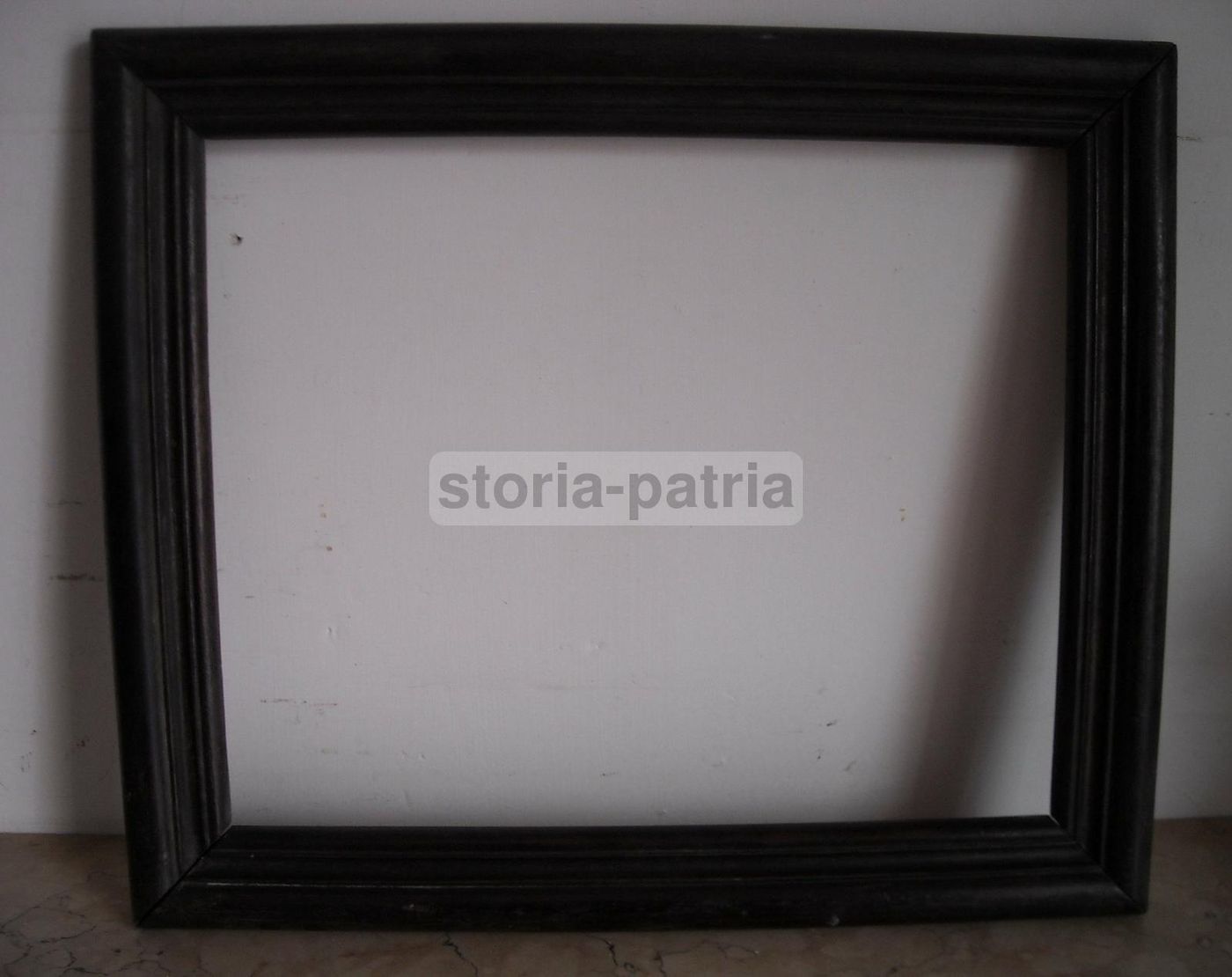 Antica Cornice In Legno Massello, Fine '800, 45x38 Cm