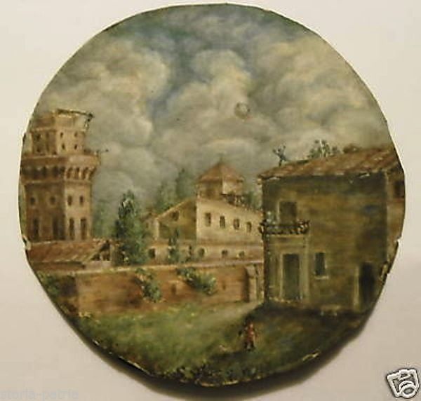 Miniatura Antica Acquerello Specola Di Padova XIX Secolo