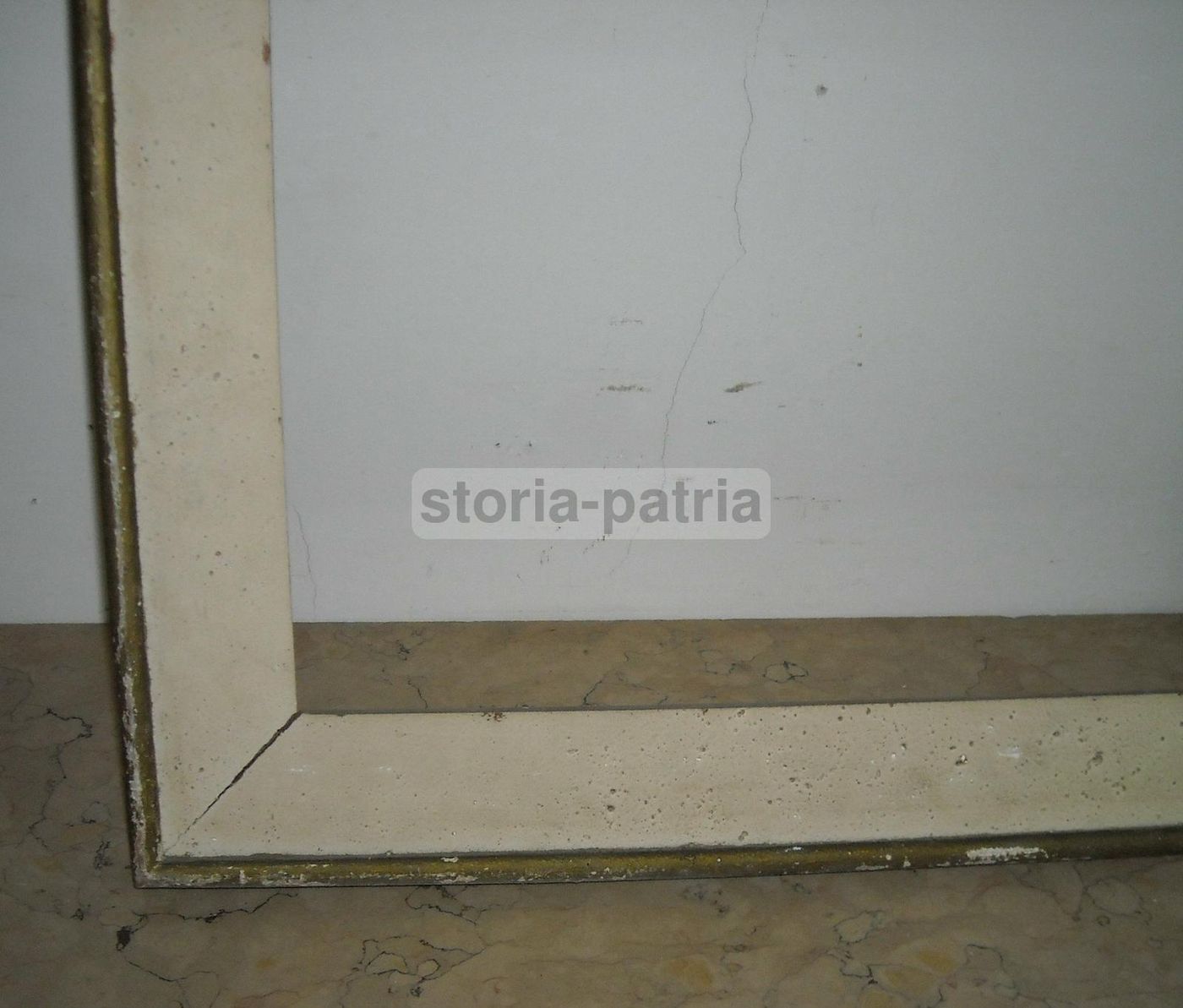 Cornice Antica Laccata Bianca Epoca Art Déco Anni '20 '30