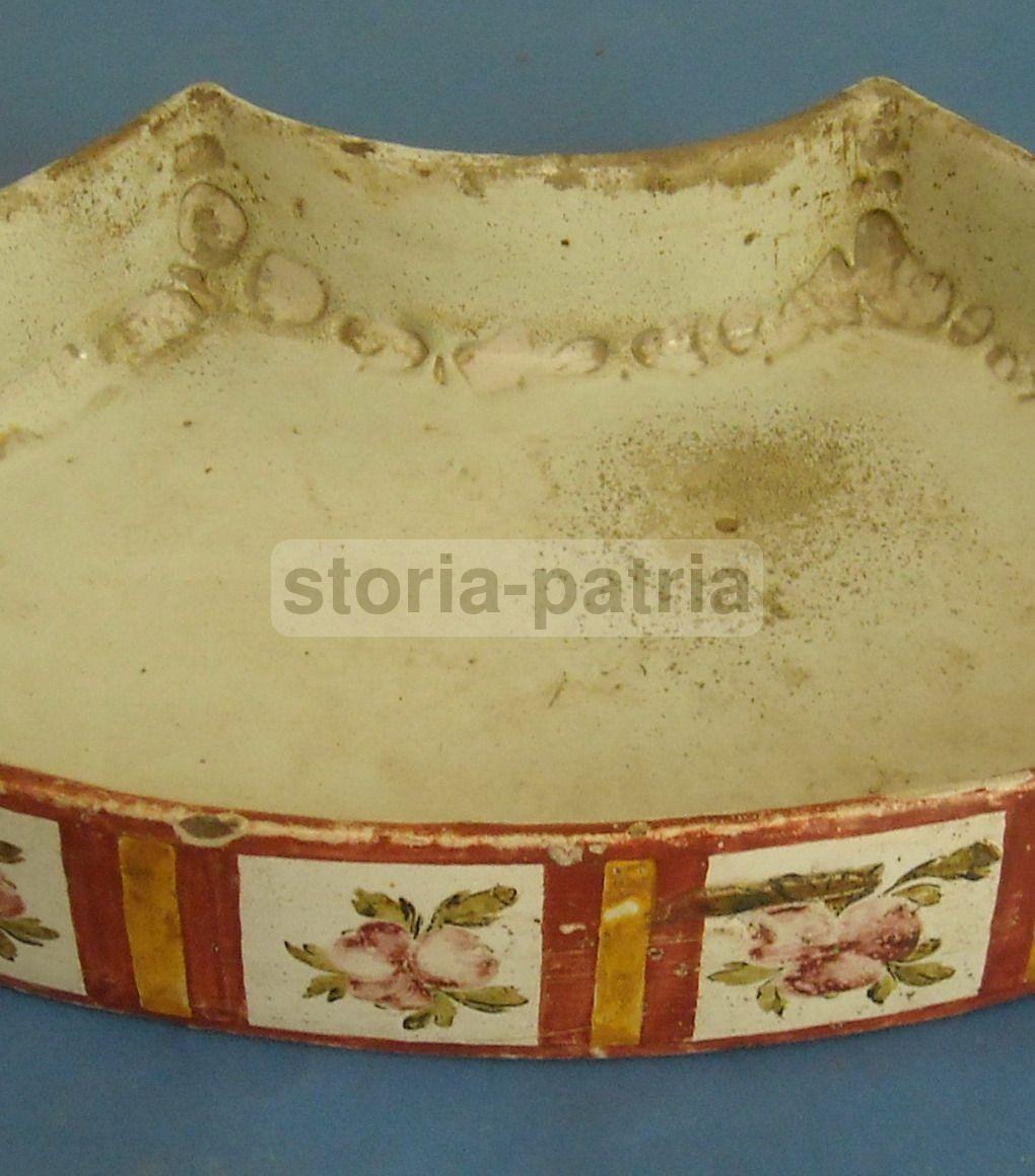 Ceramica Antica Fuina, Castelli, Abruzzo, Con Decoro Floreale, Circa 1800