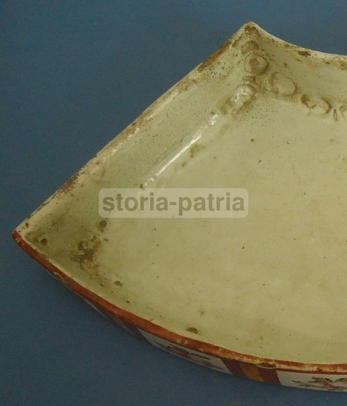 Ceramica Antica Fuina, Castelli, Abruzzo, Con Decoro Floreale, Circa 1800