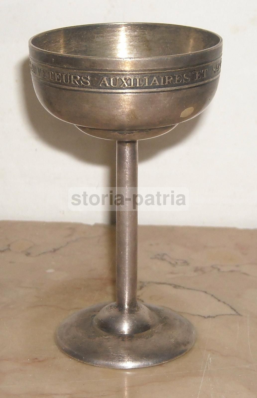 Calice Commemorativo Vigili Del Fuoco Plainpalais 1928 Jacob Ginevra