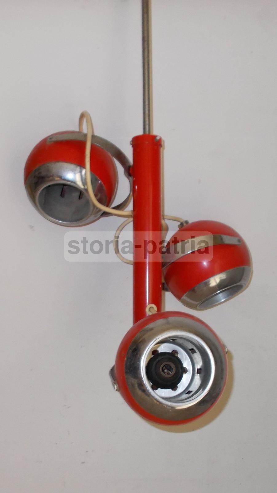 Lampadario Vintage Anni 50 70 Design Modernariato Metallo Cromato