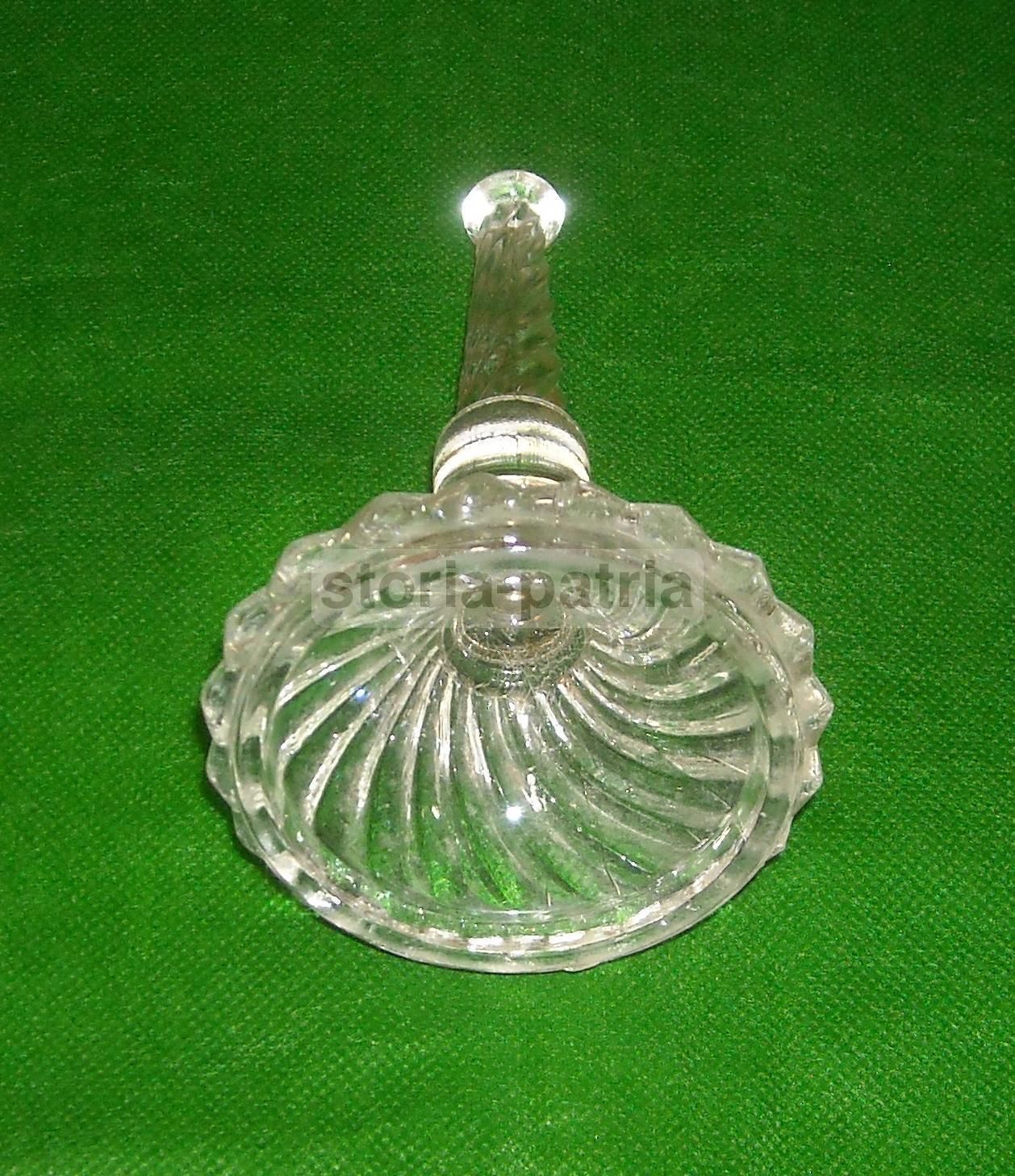 Vetro Decorativo Anni '30 '50 Modellato A Spirali