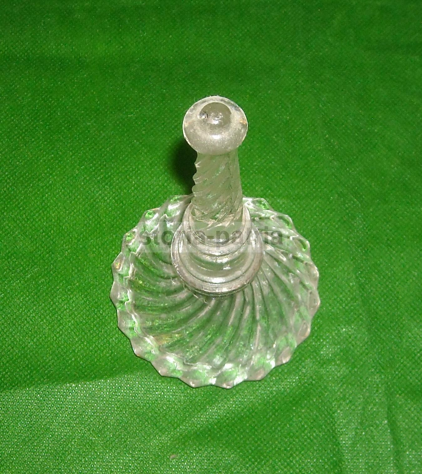 Vetro Decorativo Anni '30 '50 Modellato A Spirali